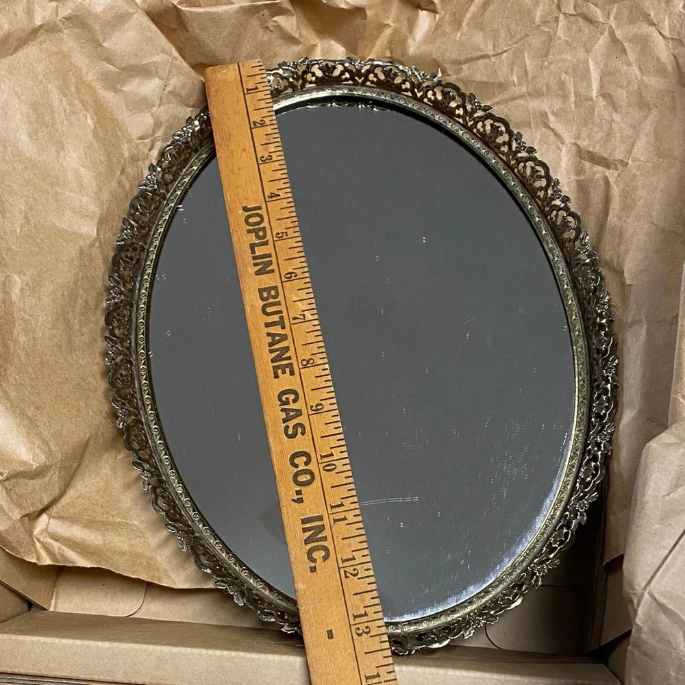 Ornate Vintage Gold Vanity Mirror